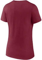 Cleveland Cavaliers Womens Maroon Team Pride Short Sleeve T-Shirt