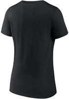 Dallas Mavericks Womens Black Announcement Short Sleeve T-Shirt