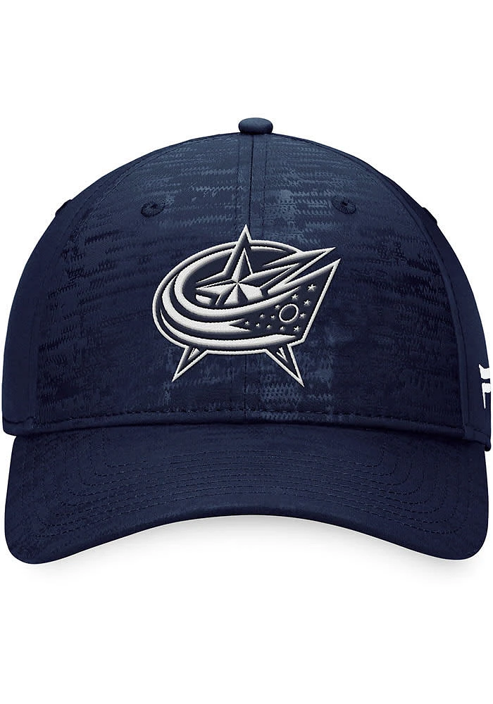 Columbus Blue Jackets Mens Heathered Tonal Structured Stretch Flex Hat