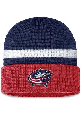 Columbus Blue Jackets Blue 2T Cuffed Beanie Mens Knit Hat