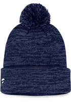 Columbus Blue Jackets Blue Heathered Tonal Cuff Pom Mens Knit Hat