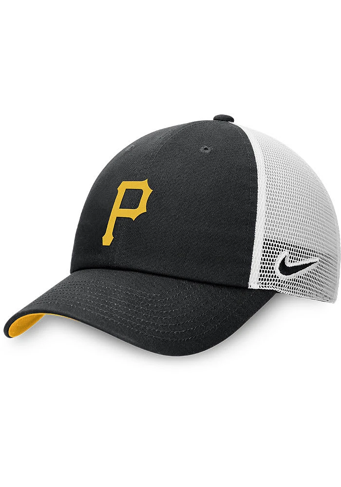 Nike Pittsburgh Pirates H86 Trucker Adjustable Hat - Black