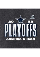 Dallas Cowboys Grey 2022 Playoff Participant Short Sleeve T Shirt
