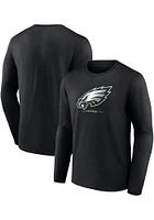 Philadelphia Eagles Black Team Lock-Up Long Sleeve T Shirt