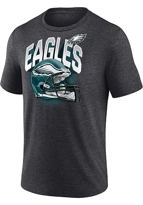 Philadelphia Eagles Charcoal End Around Short Sleeve Fashion T Shirt
