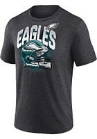 Philadelphia Eagles Charcoal End Around Short Sleeve Fashion T Shirt