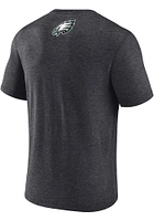 Philadelphia Eagles Charcoal End Around Short Sleeve Fashion T Shirt