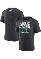 Philadelphia Eagles Charcoal End Around Short Sleeve Fashion T Shirt