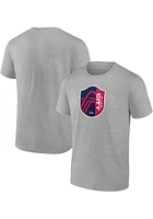 St Louis City SC Grey Primary Logo Short Sleeve T Shirt