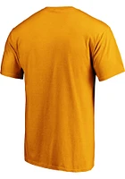 Pittsburgh Steelers Gold Primary Logo Short Sleeve T Shirt