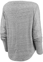Detroit Tigers Womens Grey Speckled LS Tee