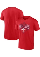 Philadelphia Phillies Red Fundamentals Cotton Ahead Short Sleeve T Shirt