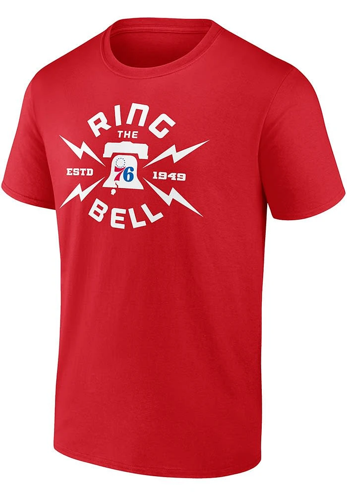Philadelphia 76ers Red Huddle Short Sleeve T Shirt