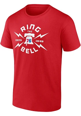 Philadelphia 76ers Red Huddle Short Sleeve T Shirt