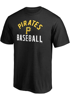 Pittsburgh Pirates Black Arched Team Short Sleeve T Shirt