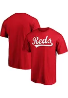 Cincinnati Reds Red Wordmark Short Sleeve T Shirt