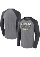 New Orleans Saints Grey Casual Weekend Long Sleeve Fashion T Shirt