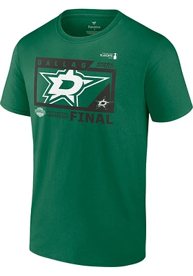 Dallas Stars Kelly Green Full Strength 2023 Conf Participant Short Sleeve T Shirt