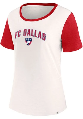FC Dallas Womens White Volley Short Sleeve T-Shirt