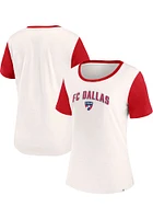 FC Dallas Womens White Volley Short Sleeve T-Shirt