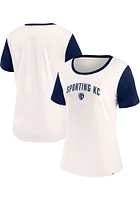 Sporting Kansas City Womens White Volley Short Sleeve T-Shirt