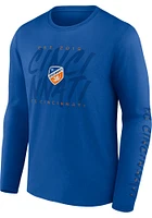 FC Cincinnati Blue Tonal Play Long Sleeve T Shirt