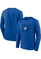 FC Cincinnati Blue Tonal Play Long Sleeve T Shirt