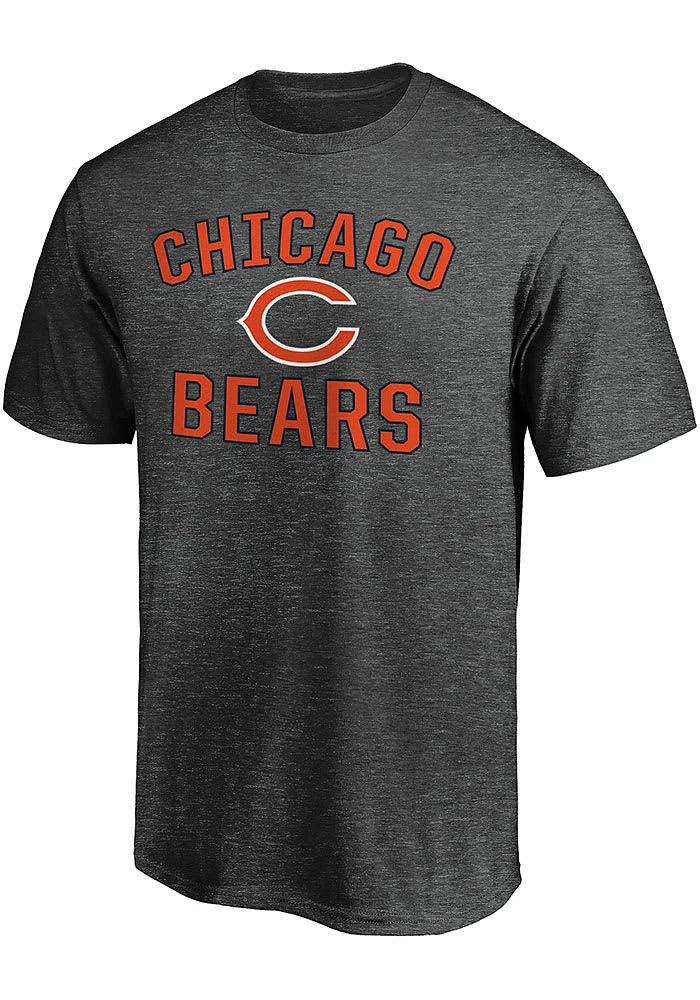 Chicago Bears Charcoal Victory Arch Short Sleeve T Shirt