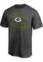 Green Bay Packers Charcoal Victory Arch Short Sleeve T Shirt