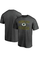 Green Bay Packers Charcoal Victory Arch Short Sleeve T Shirt