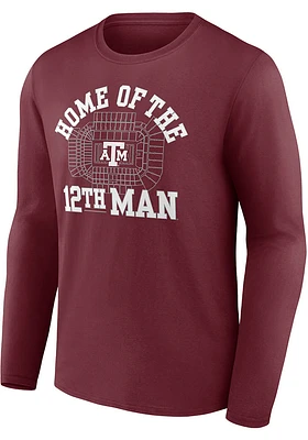 Texas A&M Aggies Maroon Proud and Honored Long Sleeve T Shirt