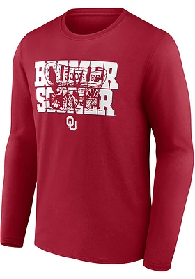 Oklahoma Sooners Cardinal Proud and Honored Long Sleeve T Shirt