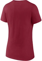 Oklahoma Sooners Womens Cardinal Team Glory Short Sleeve T-Shirt