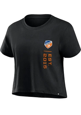 FC Cincinnati Womens Black Chip Pass Short Sleeve T-Shirt