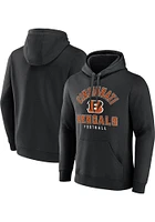 Cincinnati Bengals Mens Black Fleece POH Long Sleeve Hoodie