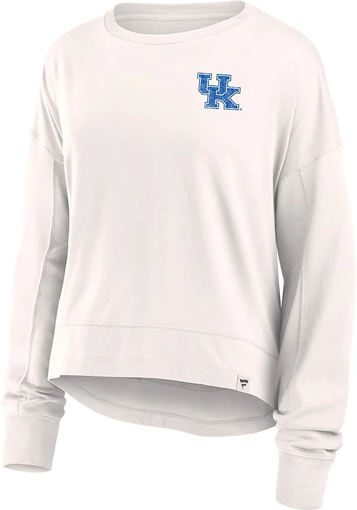 Kentucky Wildcats Womens White Kickoff LS Tee