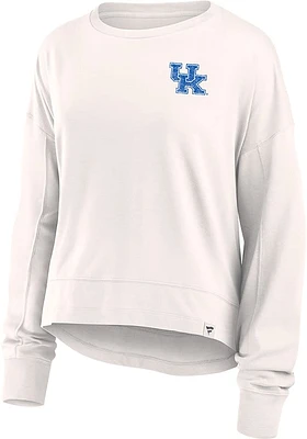 Kentucky Wildcats Womens White Kickoff LS Tee