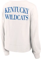 Kentucky Wildcats Womens White Kickoff LS Tee