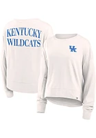 Kentucky Wildcats Womens White Kickoff LS Tee