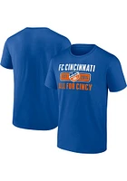 FC Cincinnati Blue Blindside Short Sleeve T Shirt