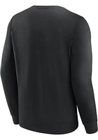 Cincinnati Reds Mens Black Heart And Soul Long Sleeve Crew Sweatshirt