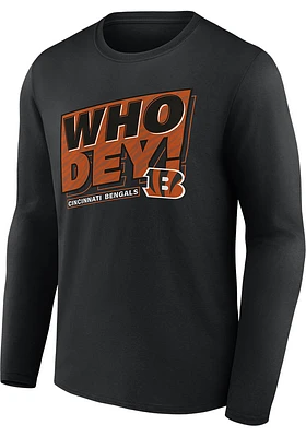 Cincinnati Bengals Black Full Defense Long Sleeve T Shirt