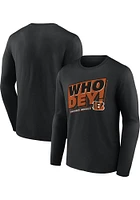 Cincinnati Bengals Black Full Defense Long Sleeve T Shirt