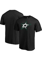 Dallas Stars Black Primary Logo Short Sleeve T Shirt