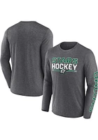 Dallas Stars Grey Iconic Long Sleeve T-Shirt