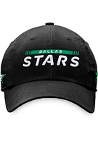 Dallas Stars Authentic Pro Rink Unstructured Adjustable Hat - Black