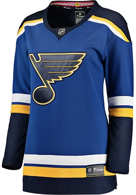 St Louis Blues Womens Breakaway Hockey Jersey - Blue
