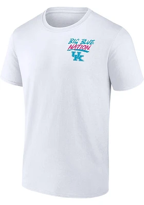 Kentucky Wildcats White Surf Break Short Sleeve T Shirt