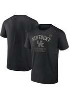 Kentucky Wildcats Black OHT Stencil Stacked Short Sleeve T Shirt