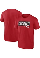 Cincinnati Reds Red Blocked Out Short Sleeve T Shirt